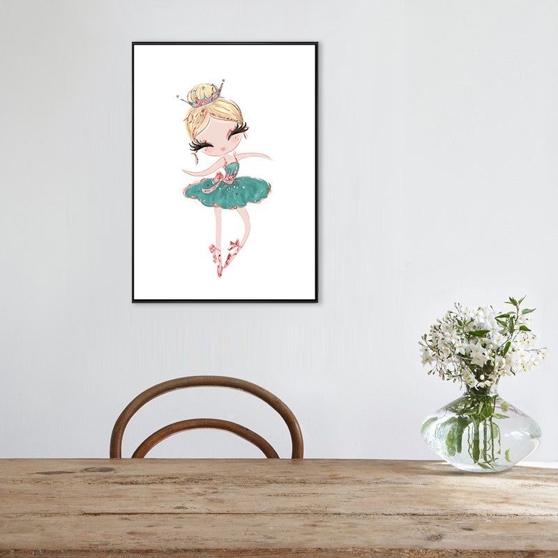 Toile d'art de Ballet pour filles, Style enfants, couleur Pastel, décoration murale de danse pour intérieur de maison