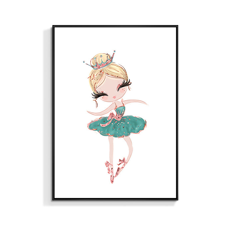 Toile d'art de Ballet pour filles, Style enfants, couleur Pastel, décoration murale de danse pour intérieur de maison