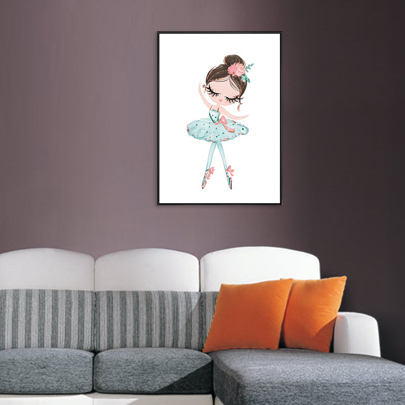 Toile d'art de Ballet pour filles, Style enfants, couleur Pastel, décoration murale de danse pour intérieur de maison