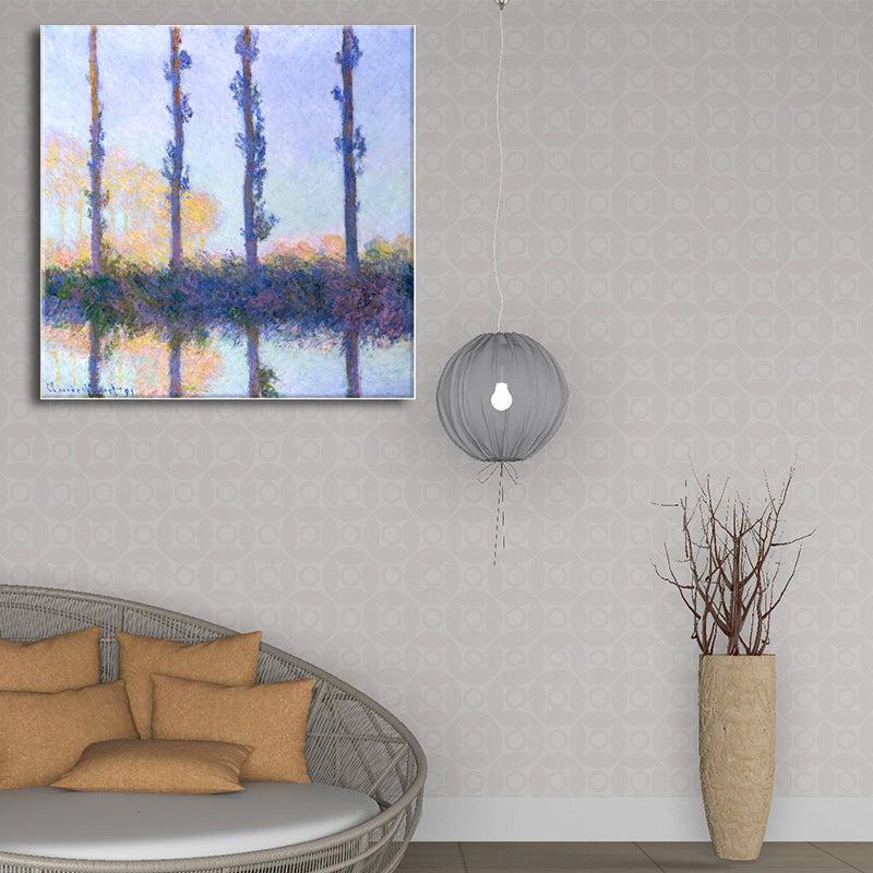 Peinture de paysages rustiques, toile texturée de couleur foncée, décor artistique mural pour salon