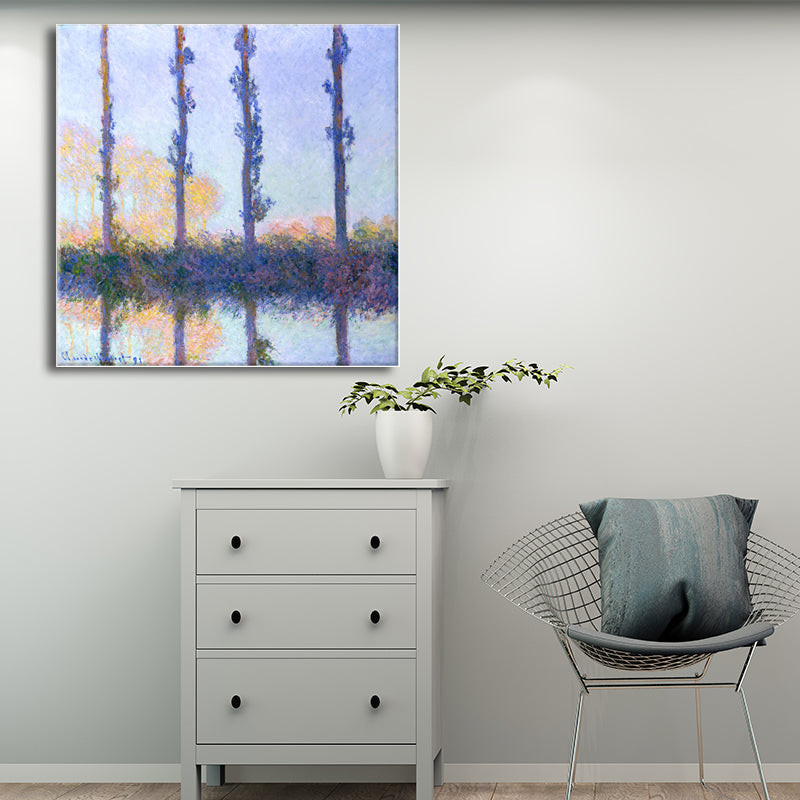 Peinture de paysages rustiques, toile texturée de couleur foncée, décor artistique mural pour salon