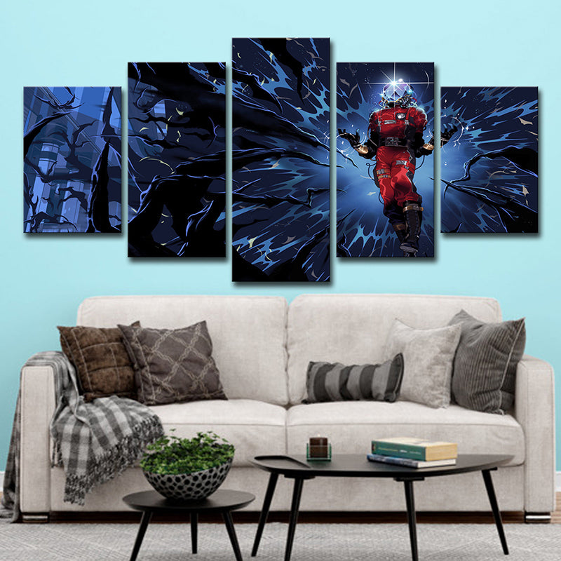 Blue Prey Game Character Art Print Fantasy Kids Multi-Piece Wall Decor for Teen Room