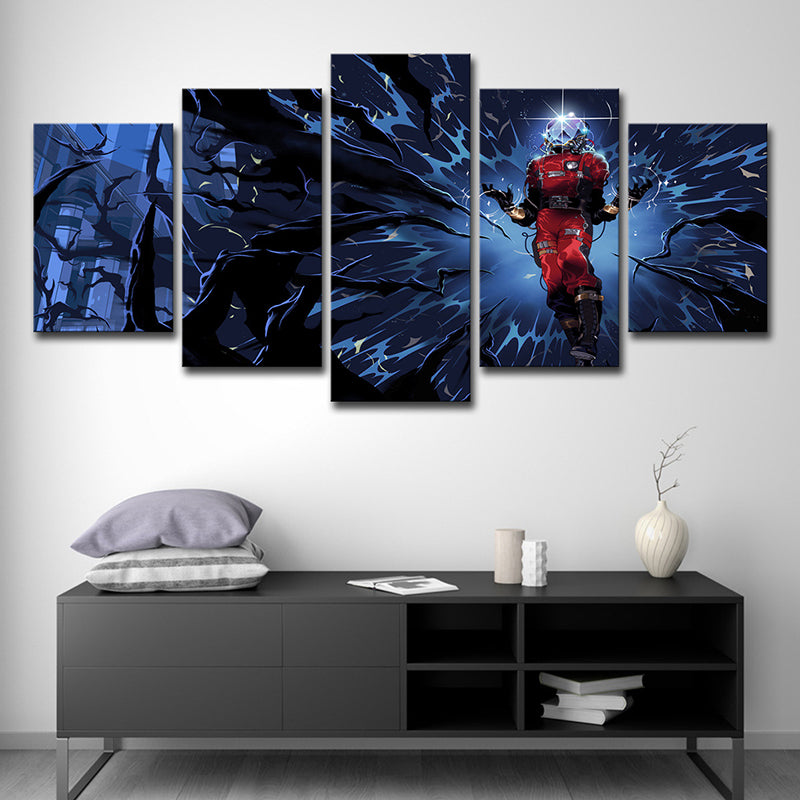 Blue Prey Game Character Art Print Fantasy Kids Multi-Piece Wall Decor for Teen Room