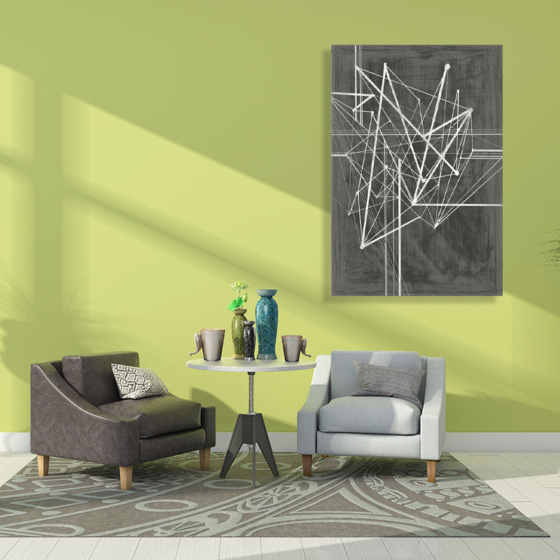 Miraculous Geometric Wall Decor for Living Room in Black, Multiple Sizes Available