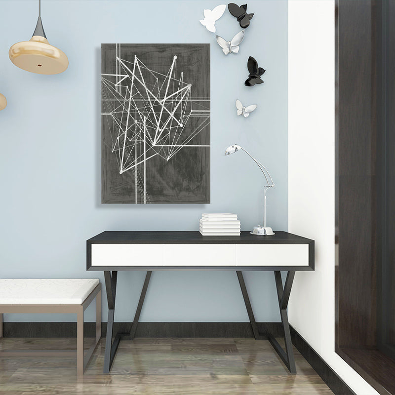 Miraculous Geometric Wall Decor for Living Room in Black, Multiple Sizes Available