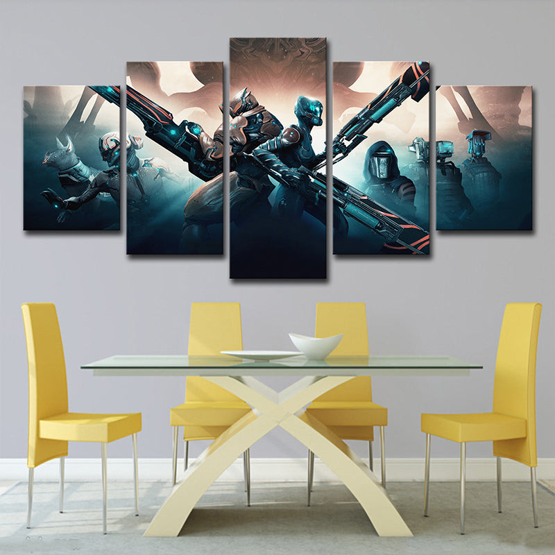 Multi-Piece Space Armor Wall Art Science Fiction Canvas Print for Boys Bedroom