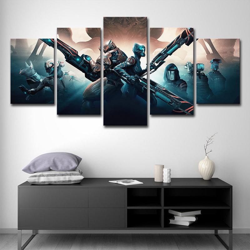 Multi-Piece Space Armor Wall Art Science Fiction Canvas Print for Boys Bedroom