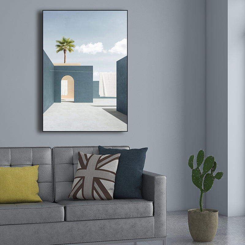 Architecture Wall Decor for Girls Bedroom in Light Color, Multiple Sizes Options