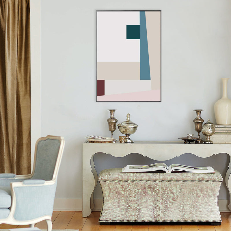 Nordic Style Contracted Graphic Painting Canvas Pink Illustration Wall Art Print