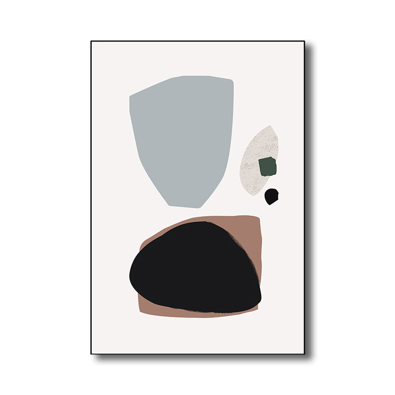 Diverting Abstract Print Art Textured Scandinavian Style for Girls Bedroom Wall Decor