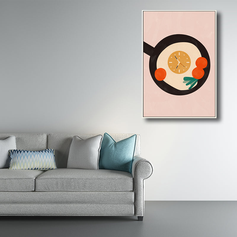 Textured Pan and Pancake Painting Children's Art Canvas Wall Decor, Multiple Sizes