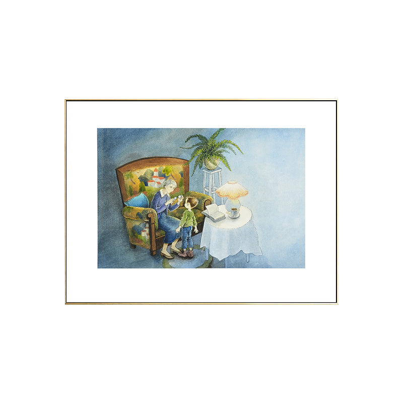 Childhood Memory Canvas Wall Art Textured Kids Style House Interior Wall Decoration