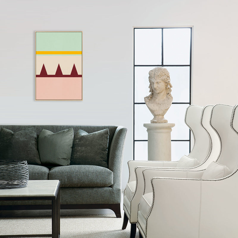 Nordic Geometric Splicing Canvas Light Color Dining Room Painting, Multiple Sizes