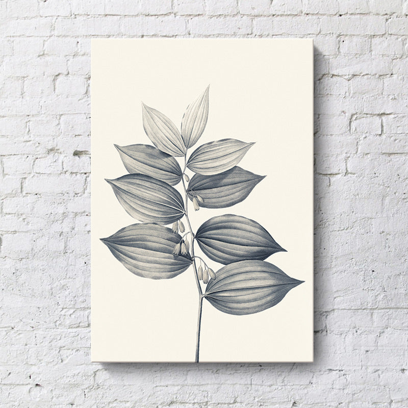 Canvas Textured Wall Decor Minimalism Style Botanical Branch Painting, Multiple Sizes