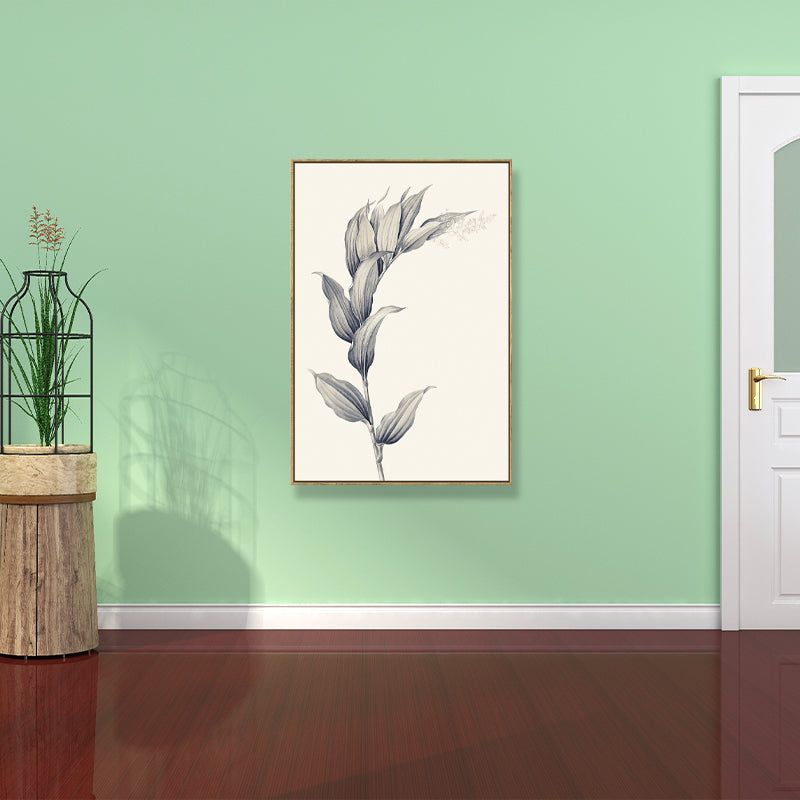 Canvas Textured Wall Decor Minimalism Style Botanical Branch Painting, Multiple Sizes