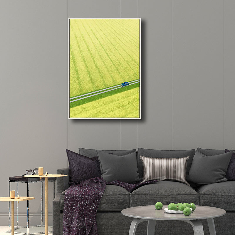 Leinwand, helle Farbe, Wanddekoration, Landschaftsmalerei im rustikalen Stil, verschiedene Größenoptionen