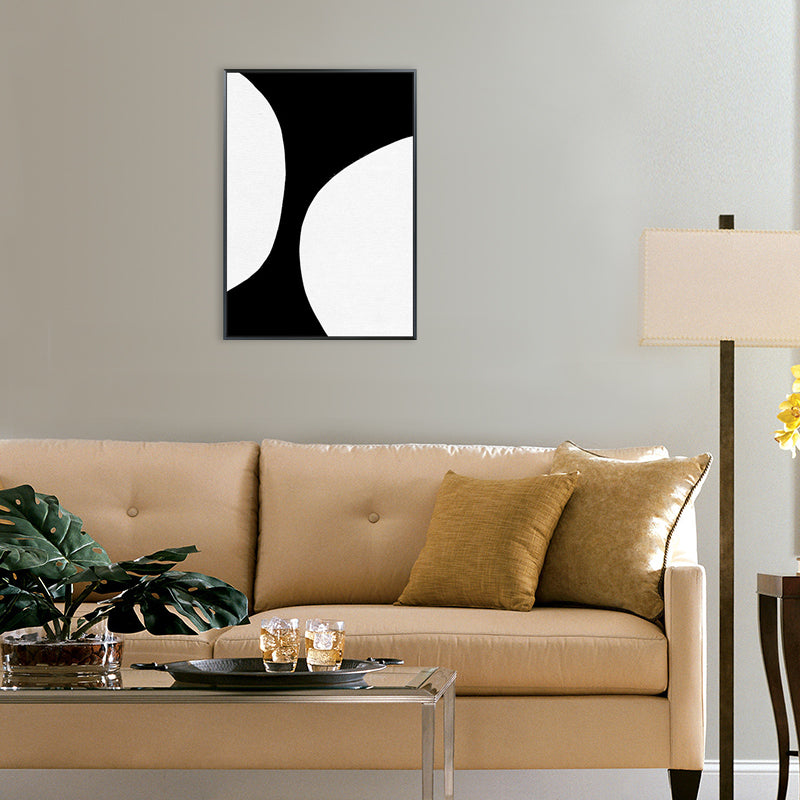 Canvas Textured Art Minimalism Style Semicircular Wall Decor, Multiple Sizes Available