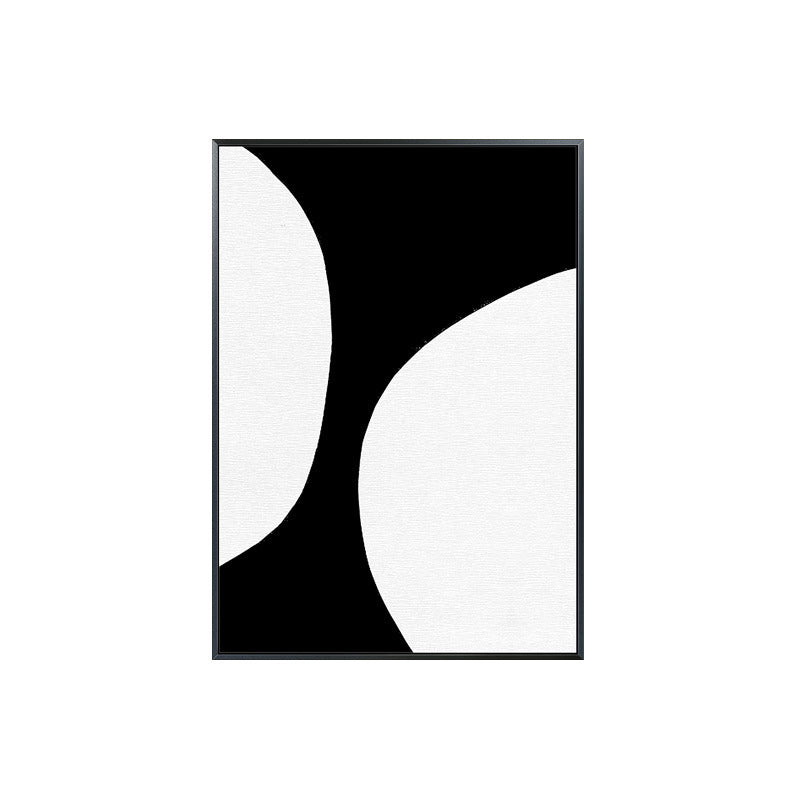Canvas Textured Art Minimalism Style Semicircular Wall Decor, Multiple Sizes Available