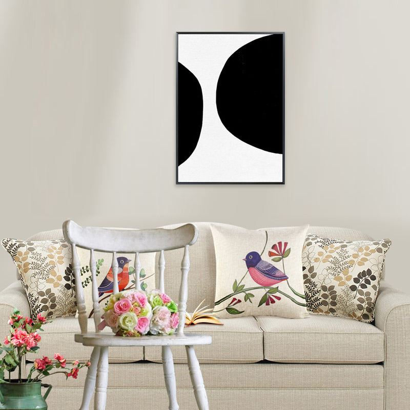 Canvas Textured Art Minimalism Style Semicircular Wall Decor, Multiple Sizes Available