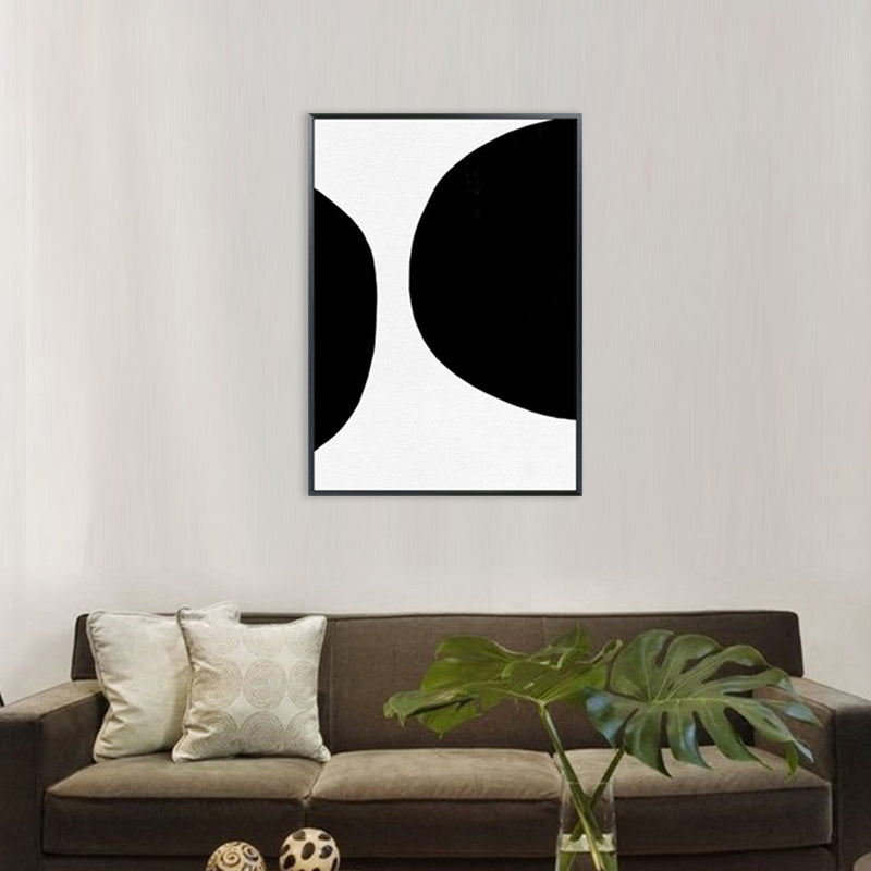 Canvas Textured Art Minimalism Style Semicircular Wall Decor, Multiple Sizes Available