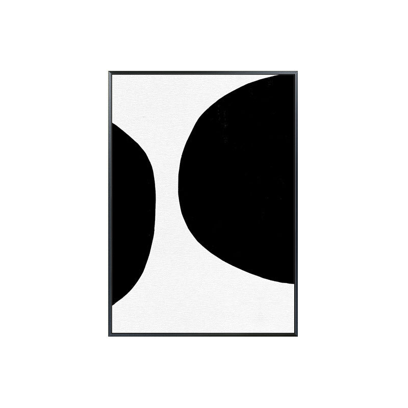 Canvas Textured Art Minimalism Style Semicircular Wall Decor, Multiple Sizes Available