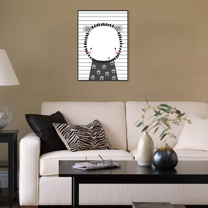 Cartoon Animals Painting Children's Art Canvas Wall Art Decor, Multiple Sizes Options