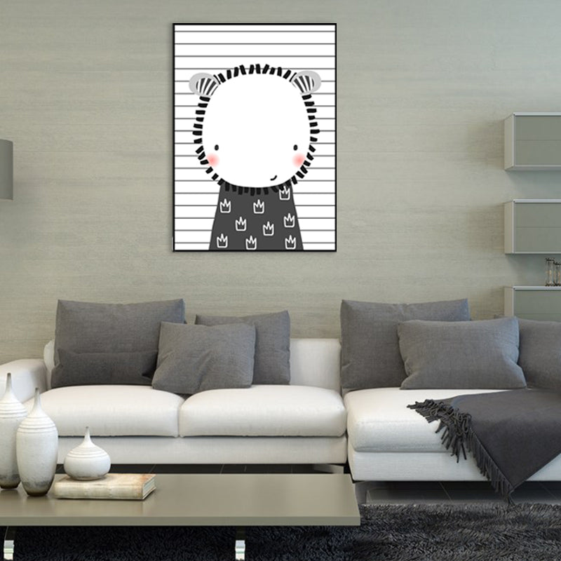 Cartoon Animals Painting Children's Art Canvas Wall Art Decor, Multiple Sizes Options