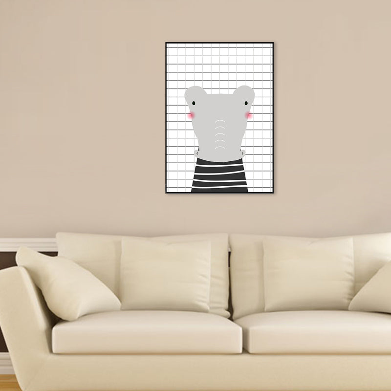 Cartoon Animals Painting Children's Art Canvas Wall Art Decor, Multiple Sizes Options