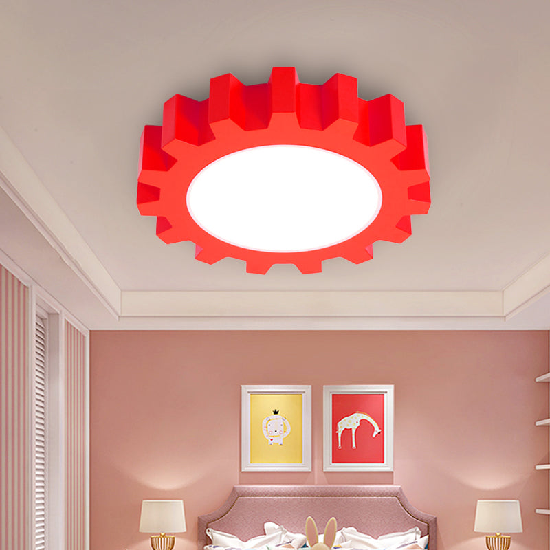 Metal Gear Ceiling Mount Light Cartoon LED Ceiling Light for Kindergarten