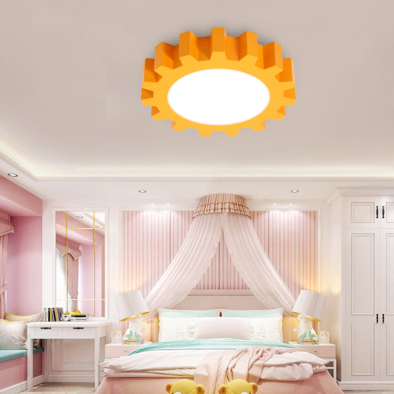Metal Gear Ceiling Mount Light Cartoon LED Ceiling Light for Kindergarten