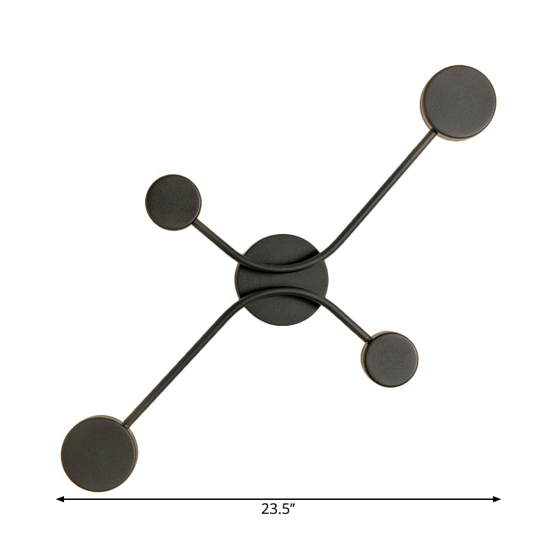 Moup de montage rond métallique LAMPE CONGRÉGNÉE ÉCLAIRAGE MUR LED CONTREMENT