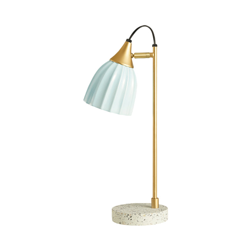 Porcelain Dome Desk Lampe Kids Style 1 Éclairage de nuit léger avec conception de joint réglable en rose / bleu / vert