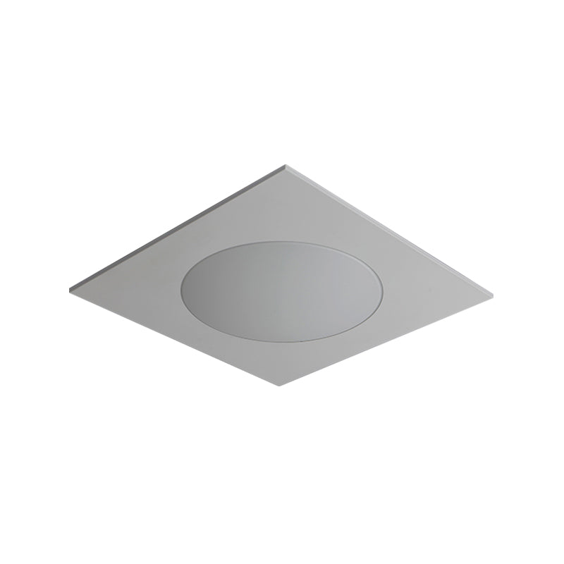 Wit Vierkant Inbouw Hedendaags 19,5"/23,5" W LED Acryl Plafondgemonteerd Armatuur in Warm/Wit Licht