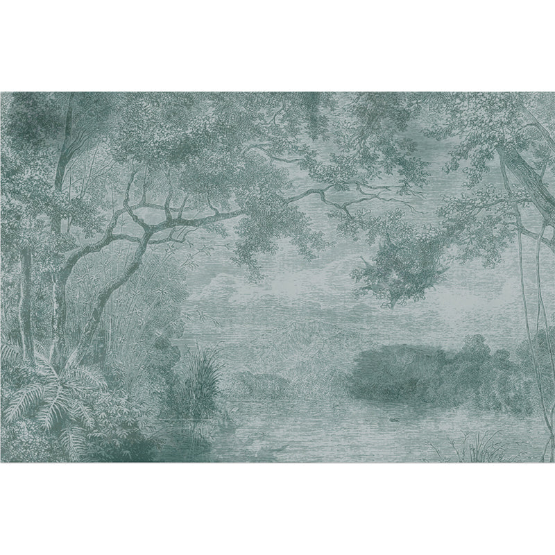 House Decor Forest Mural Wallpaper Customized Tropical Wall Covering for Playroom