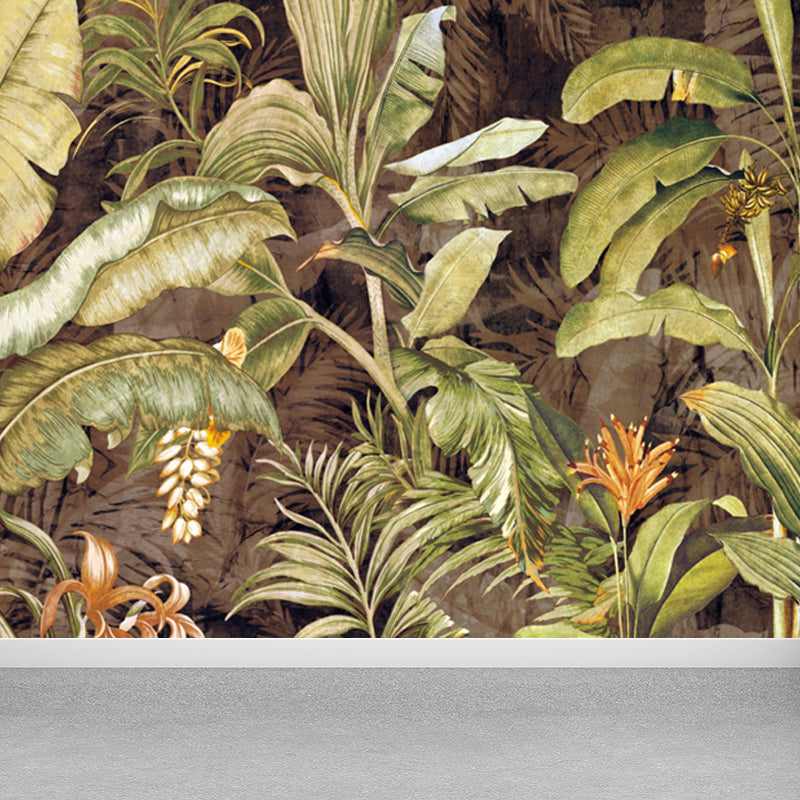 Various Botanical Mural Decal for Dining Room, Soft Color, Custom Size Available