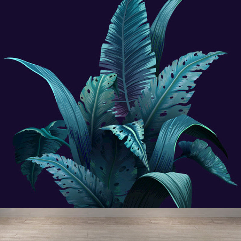 Foliage Mural Decal Tropical Ornamental Girls Bedroom Wall Covering, Personalize