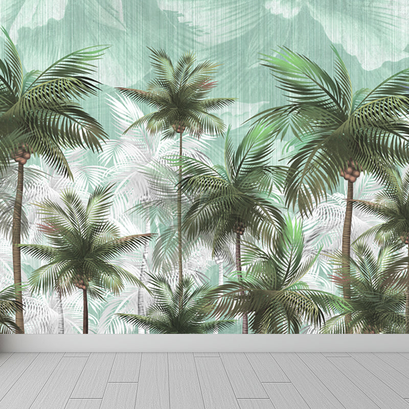 Light Color Wild Landscape Mural Moisture-Proofing Tropical Bedroom Wall Covering