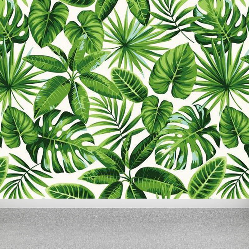 Tropical Natural Botanical Wall Mural Soft Color Decorative Wall Decor for Kitchen