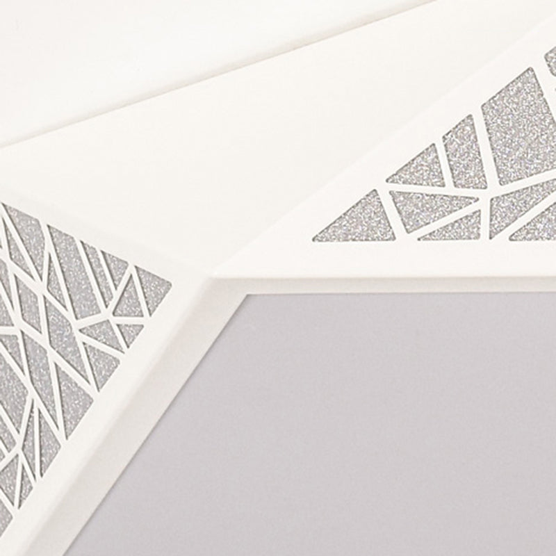 Lampada da soffitto moderna a LED in acrilico a pannello sottile con montaggio a incasso Pentagono per la cameretta dei bambini