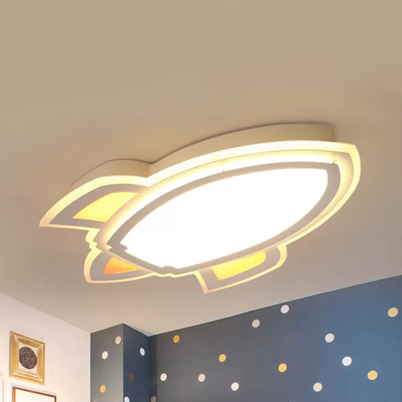 Spielzimmer Raumschiff Decke Licht Acryl Modern White Flush Mount Licht