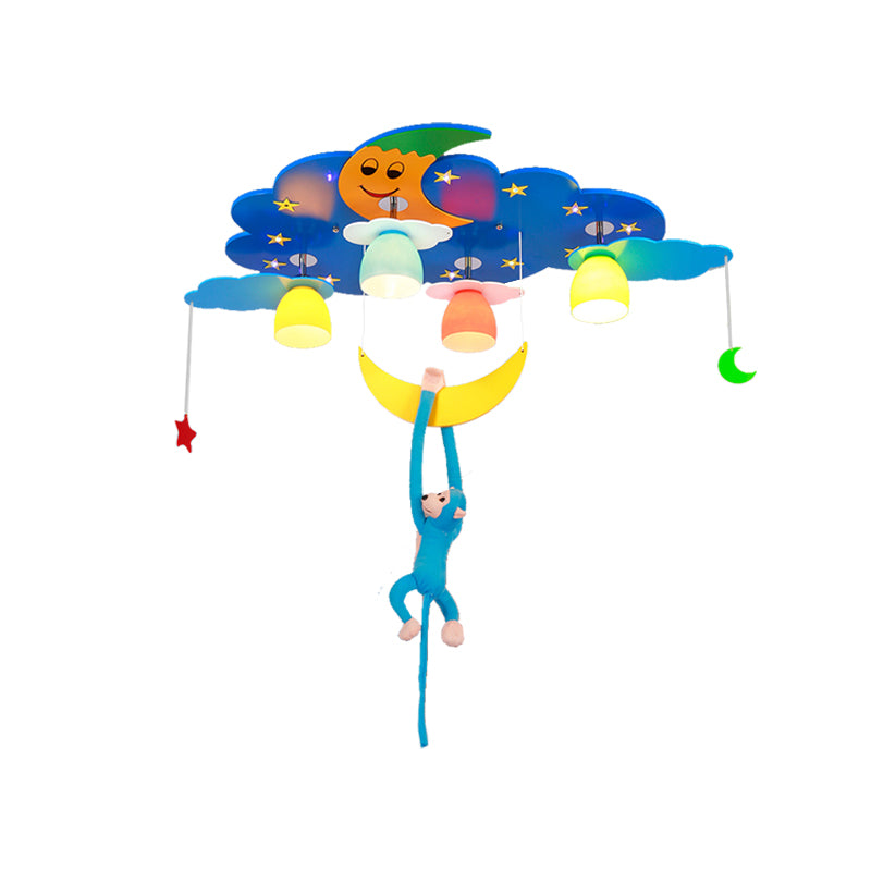 Luz colorida del soporte del ras de la vista nocturna con el accesorio de techo moderno del metal del dinero que cuelga para el adolescente