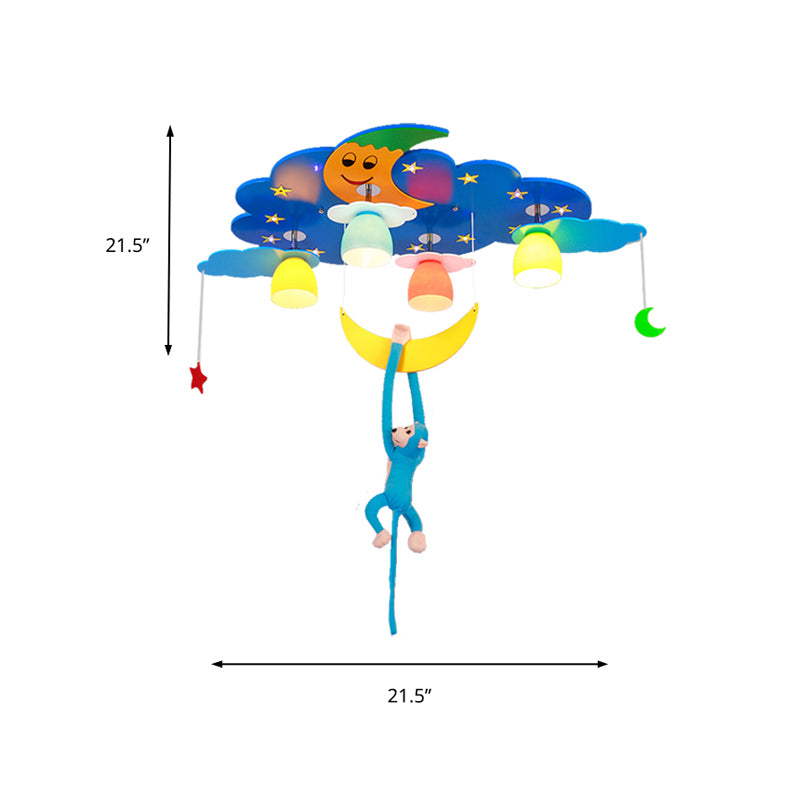 Luz colorida del soporte del ras de la vista nocturna con el accesorio de techo moderno del metal del dinero que cuelga para el adolescente