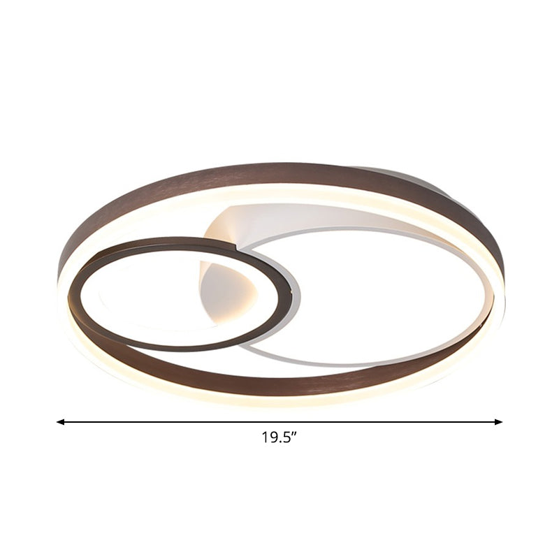 Soporte de lámpara de descarga LED de iluminación de LED de modernismo ligero en marrón