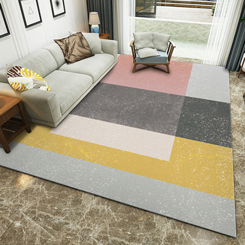 Uniek geometrisch patroon Tapijten Multicolor Modernistisch Rug Polyester Wasbaar Pet Friendly Anti-Slip Tapijt voor woonkamer