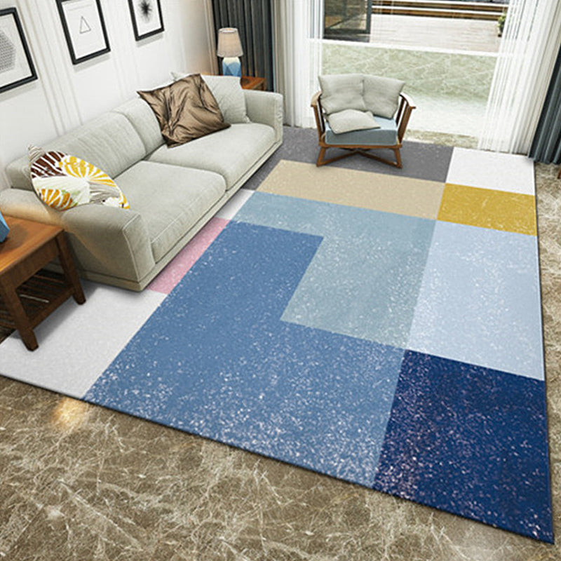 Uniek geometrisch patroon Tapijten Multicolor Modernistisch Rug Polyester Wasbaar Pet Friendly Anti-Slip Tapijt voor woonkamer