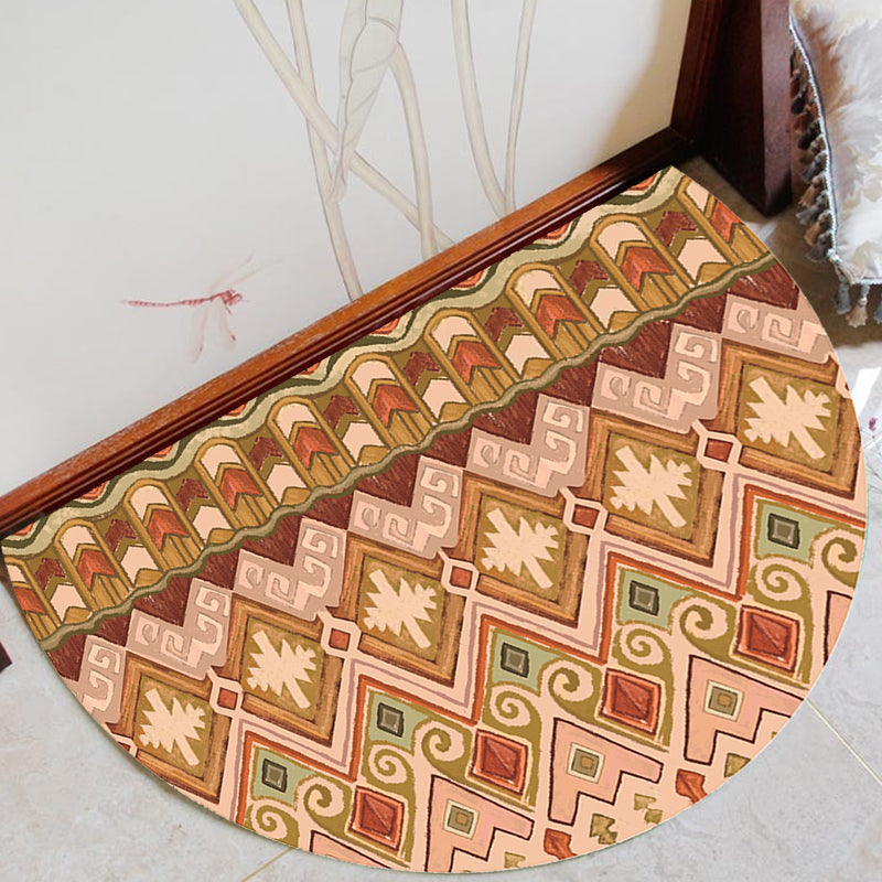 Tappeto per motivi floreali tribali marocchini multicolori poliestere invanibile per animali domestici non slip tappeto per soggiorno