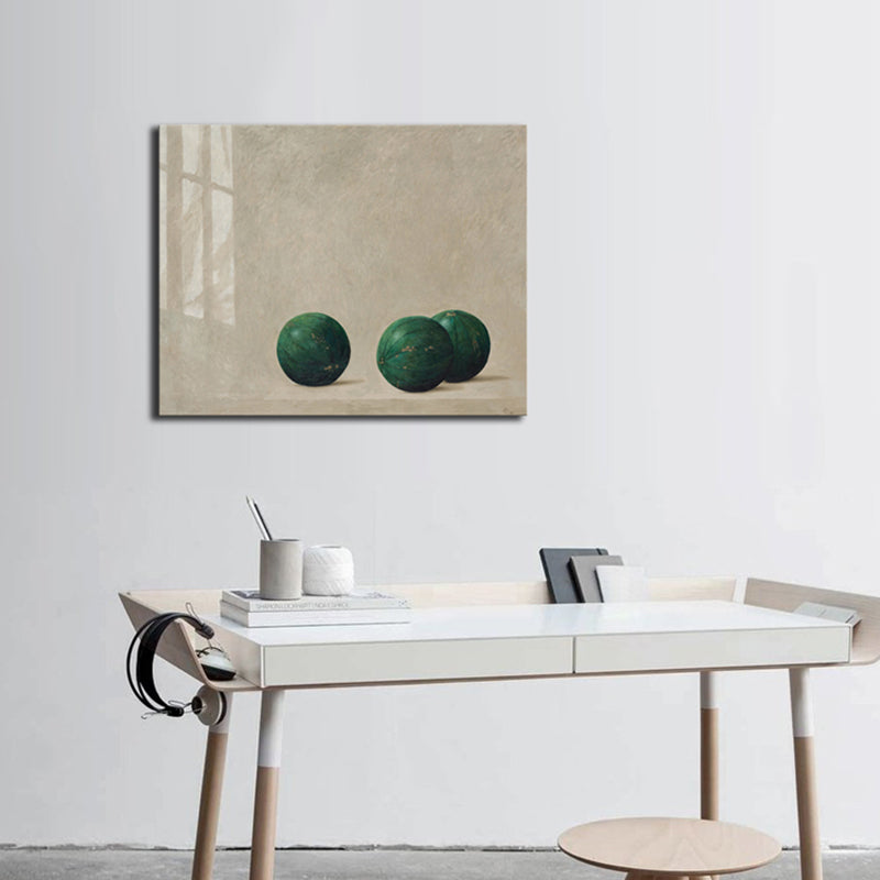Zachte kleur fruit canvas print getextureerde muur decor voor meisjesslaapkamer, meerdere maten