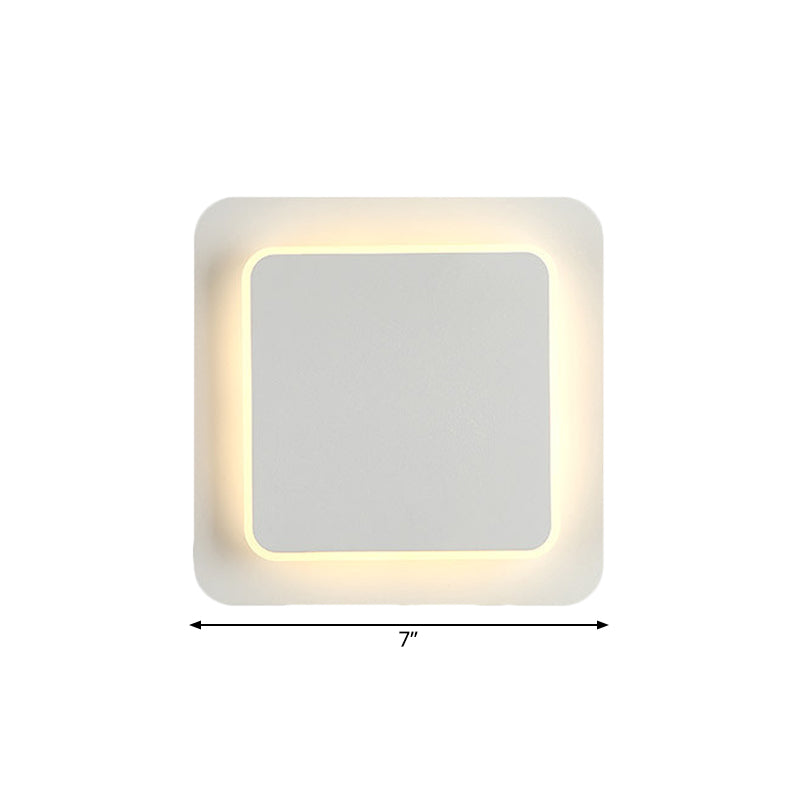 Stile semplice pannello sottile parete luco legno in legno acrilico salvezza salvezza luce per cucina corridoio