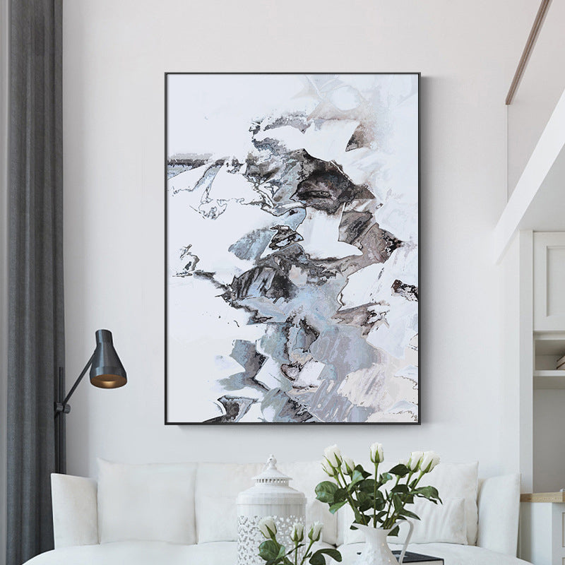 Canvas Textured Painting Modern Style Abstract Pattern Wall Art Decor, Multiple Sizes