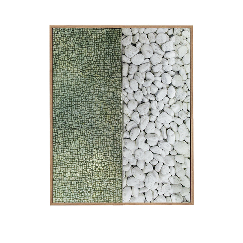 Cobble Stone Wall Decor Scandinavian Style Canvas Painting, Multiple Sizes Available